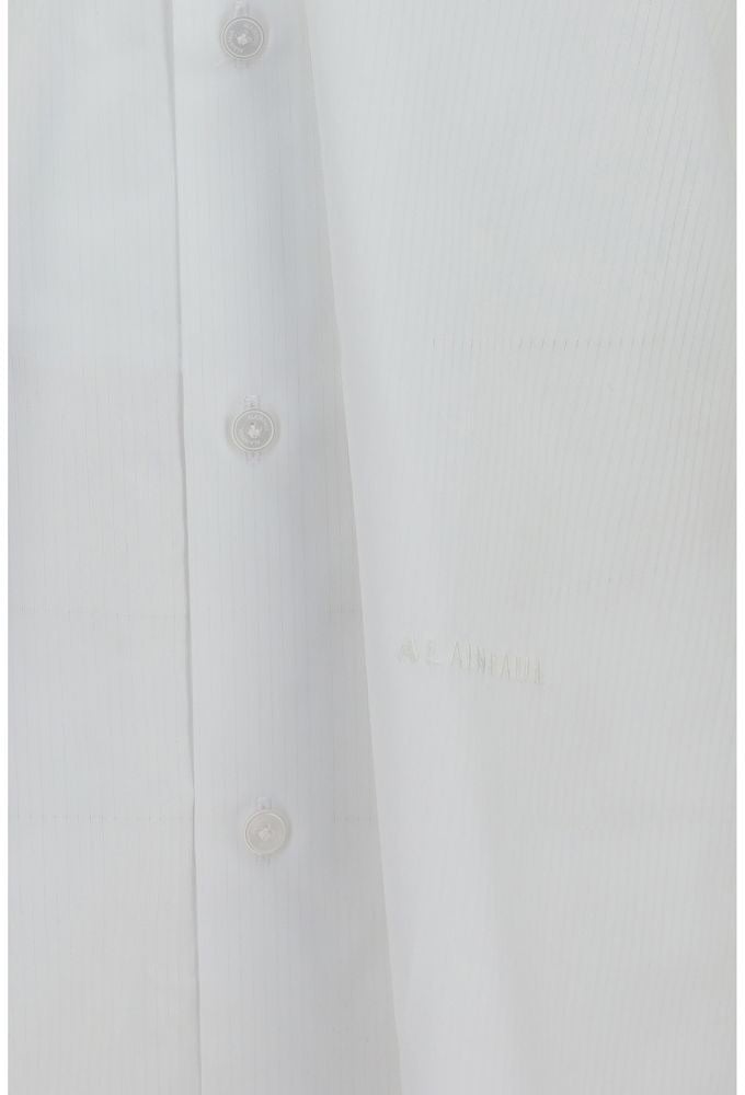 ALAINPAUL White Cotton Shirt Wit