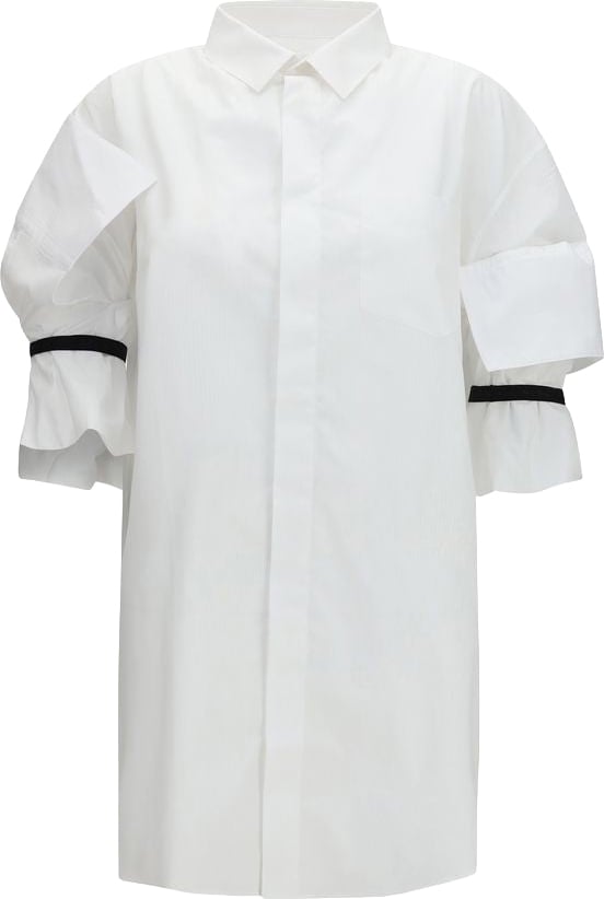 ALAINPAUL White Cotton Shortsleeve Shirt Wit