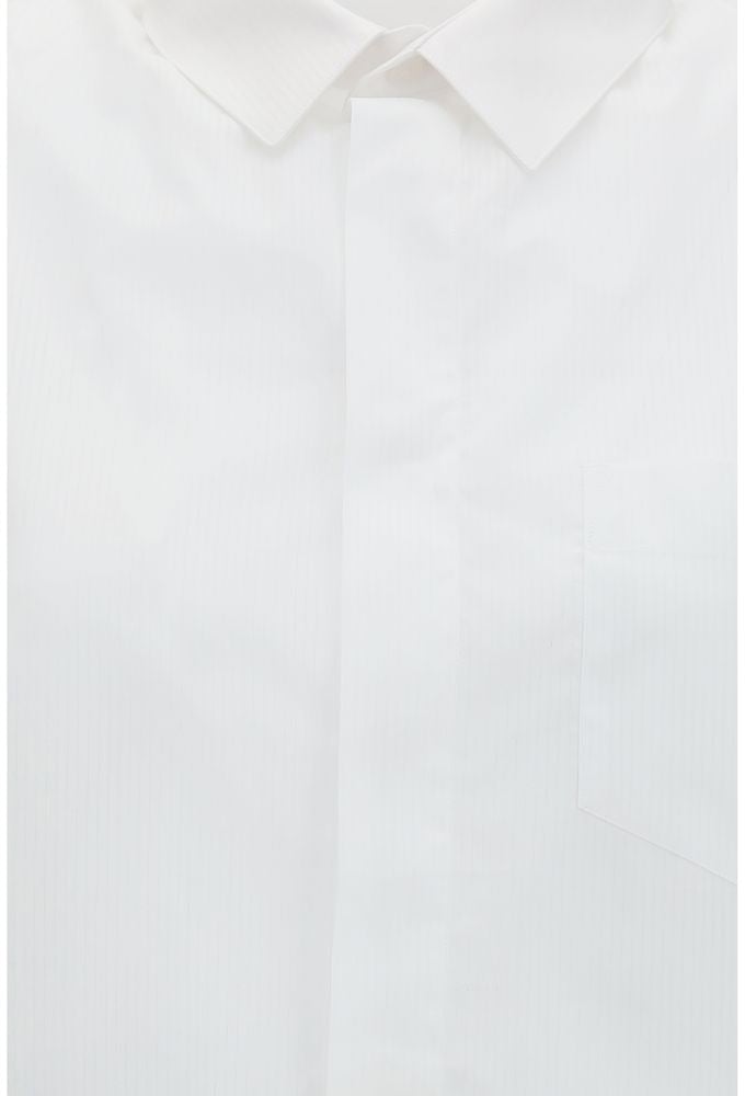 ALAINPAUL White Cotton Shortsleeve Shirt Wit