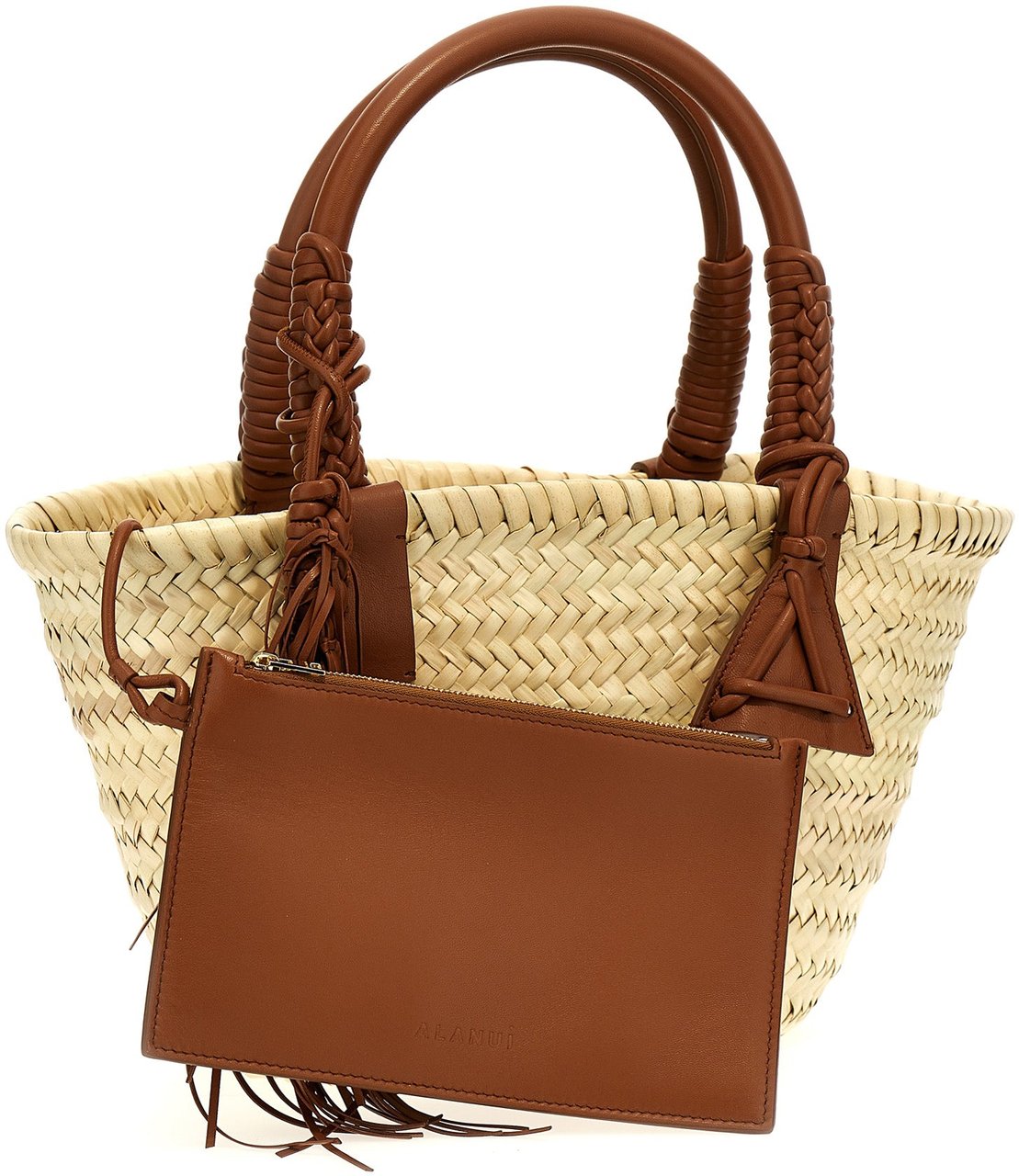 Alanui Brown Marabou Handbag Bruin