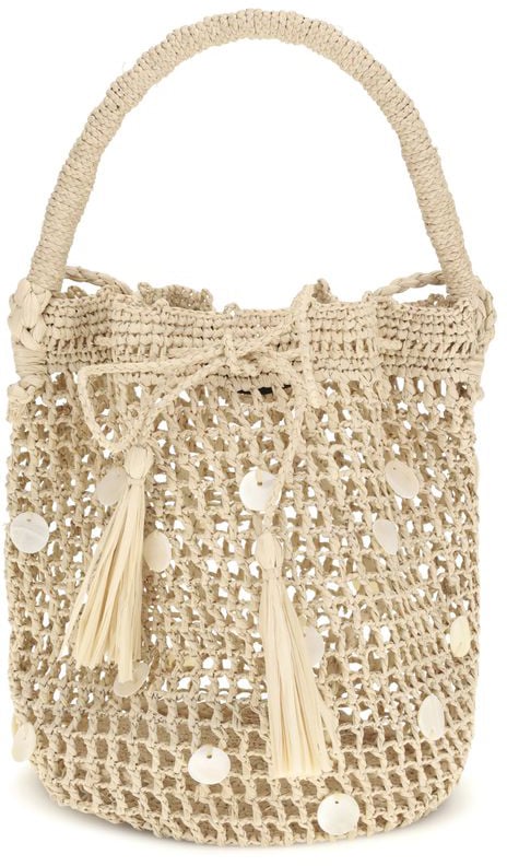 Alanui Alanui Beige Raffia Backet Bag Beige