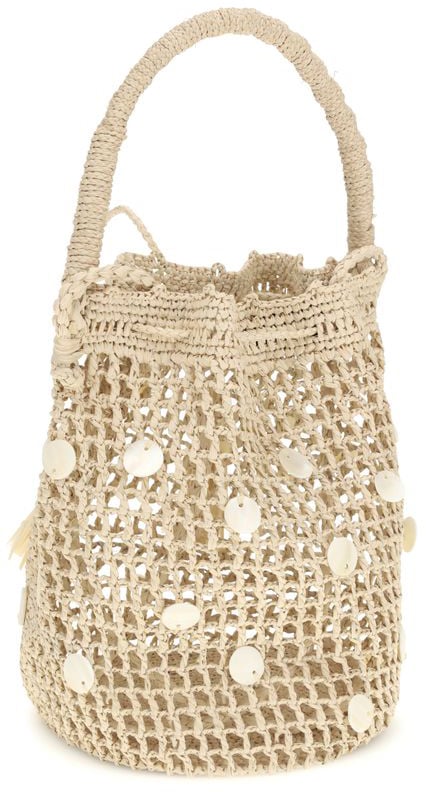 Alanui Alanui Beige Raffia Backet Bag Beige