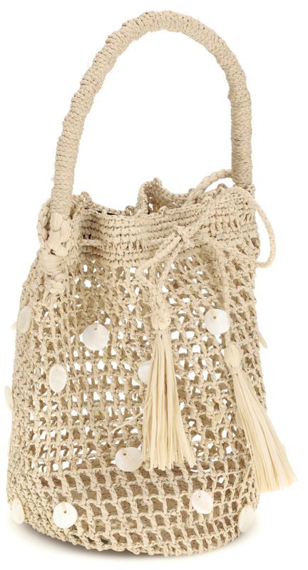 Alanui Alanui Beige Raffia Backet Bag Beige