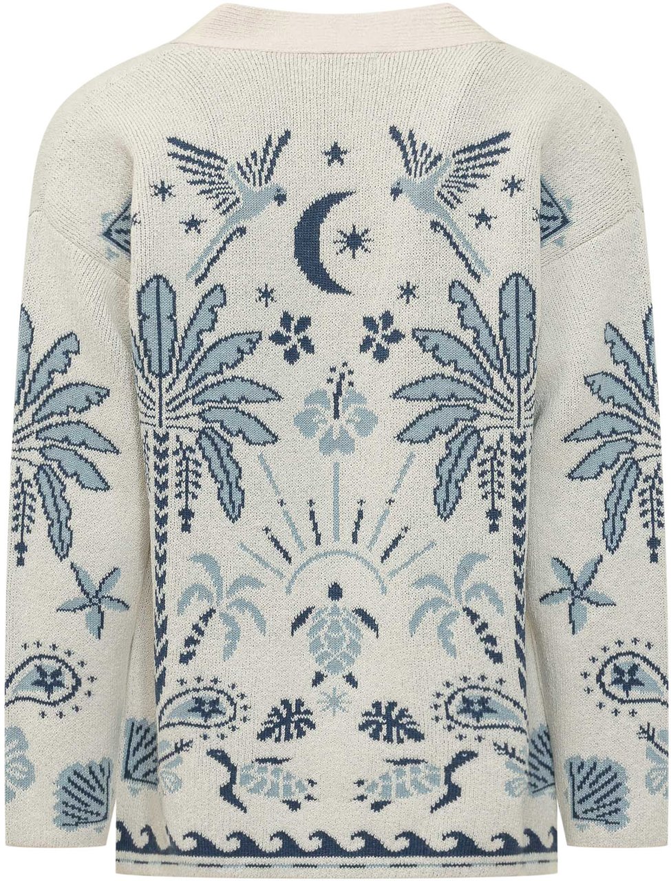 Alanui Echoes Isl Cardigan Wit