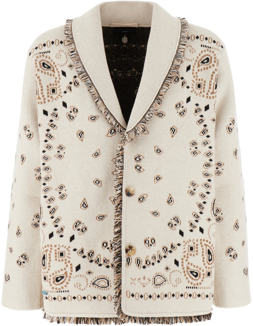 Alanui Alanui Embroidered cotton blend cardigan Neutraal