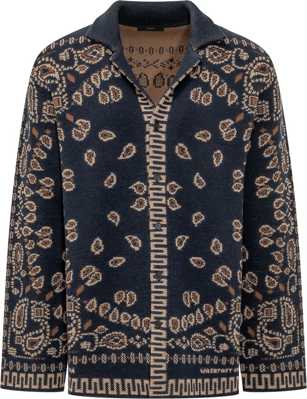 Alanui Camicia Bandana Jacquard Navy