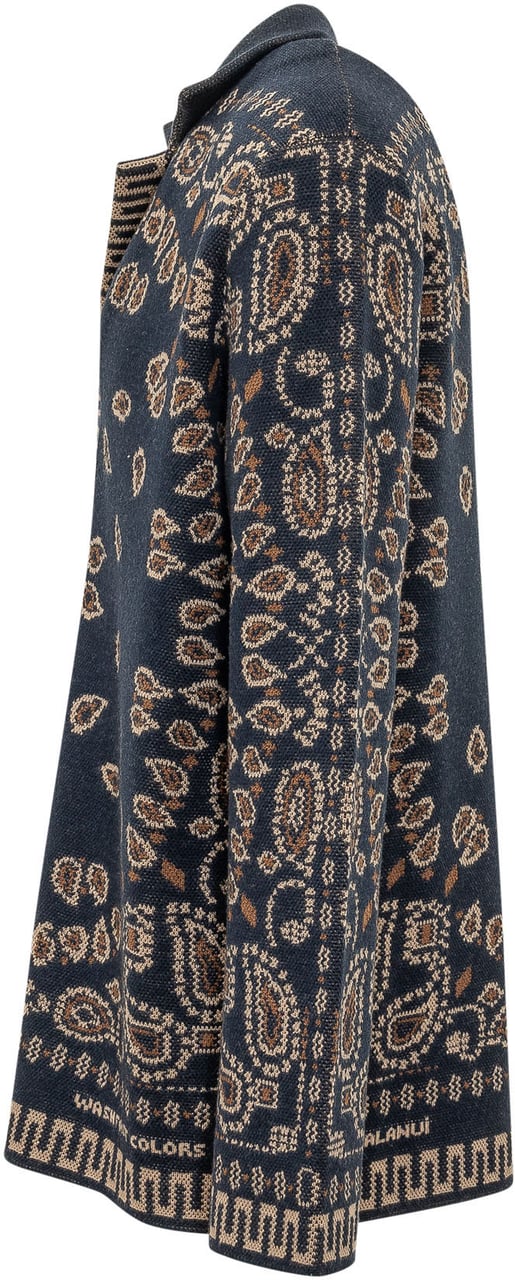 Alanui Camicia Bandana Jacquard Navy