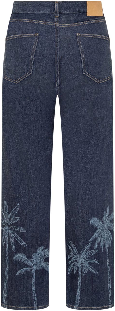 Alanui Jeans Jungle Toile Blauw