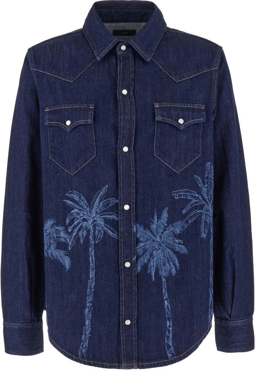 Alanui Alanui Denim shirt Blauw