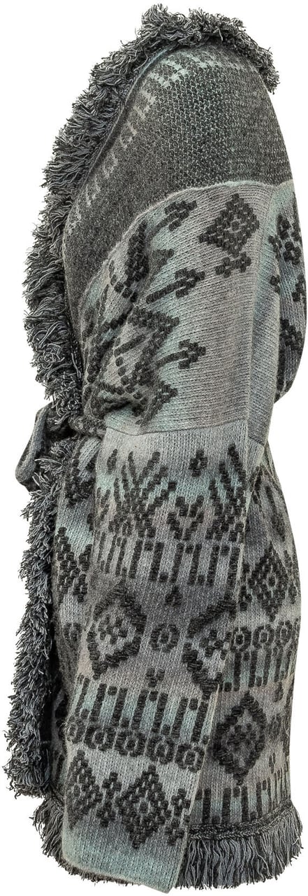 Alanui Cardigan Time to Shine con Cintura Grijs