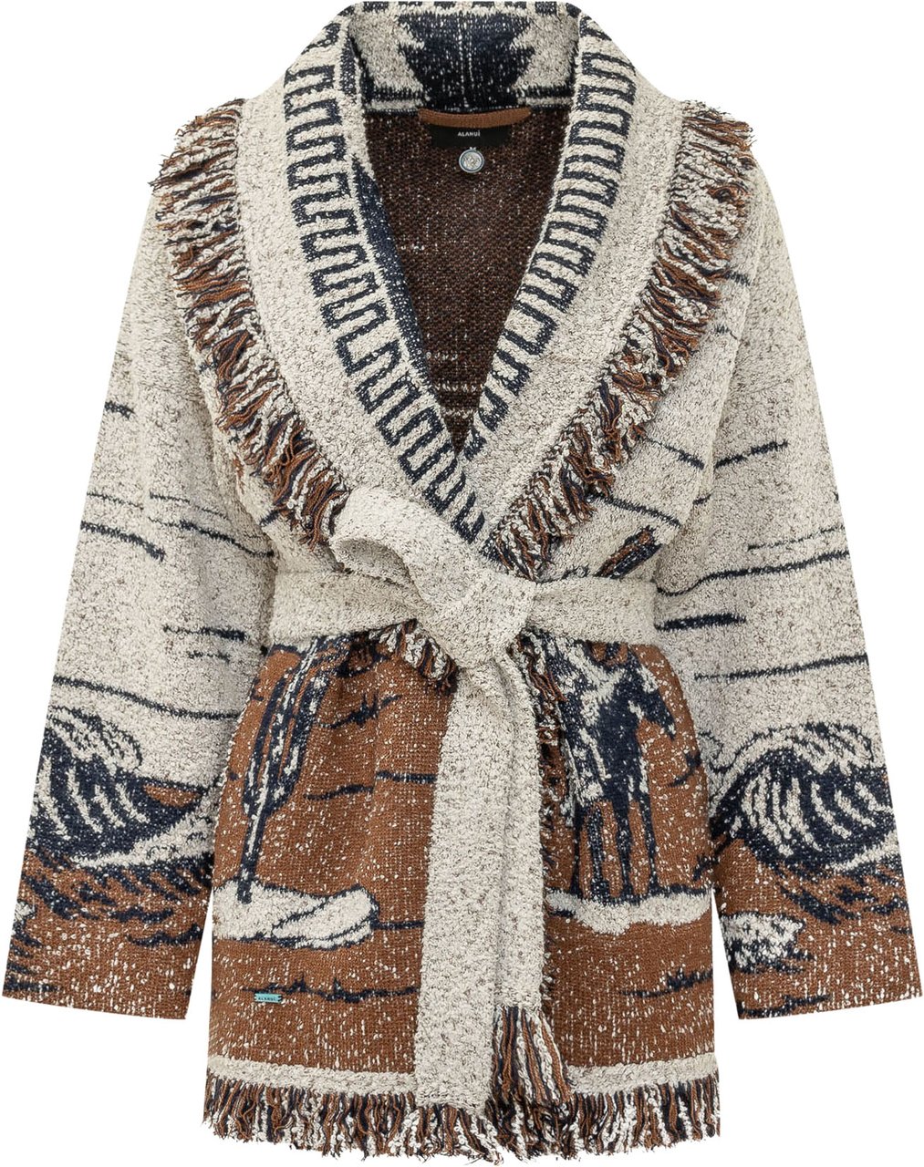 Alanui Cardigan Riding The Waves con Cintura Divers