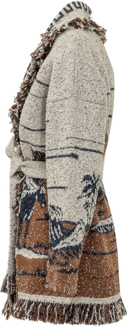Alanui Cardigan Riding The Waves con Cintura Divers