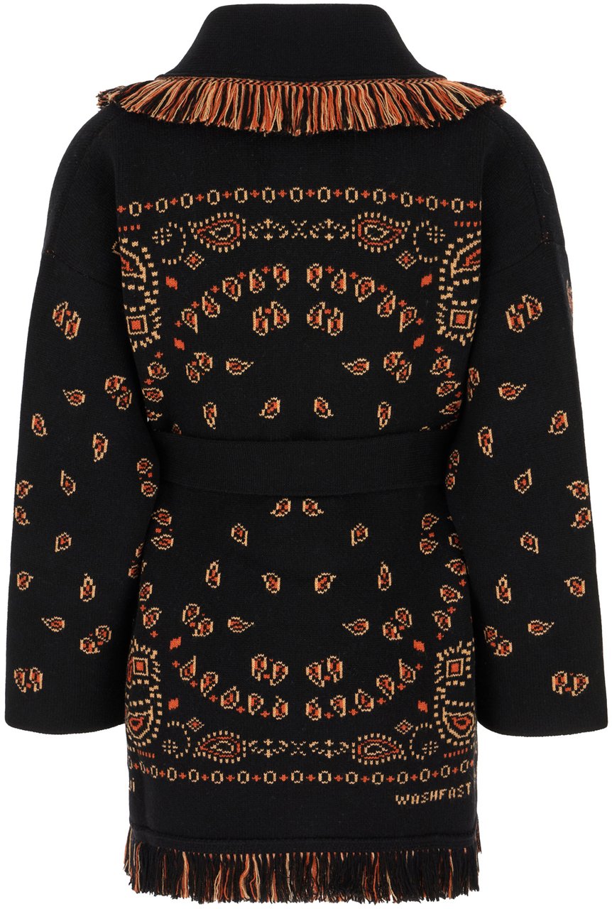 Alanui Alanui Black cashmere cardigan Zwart