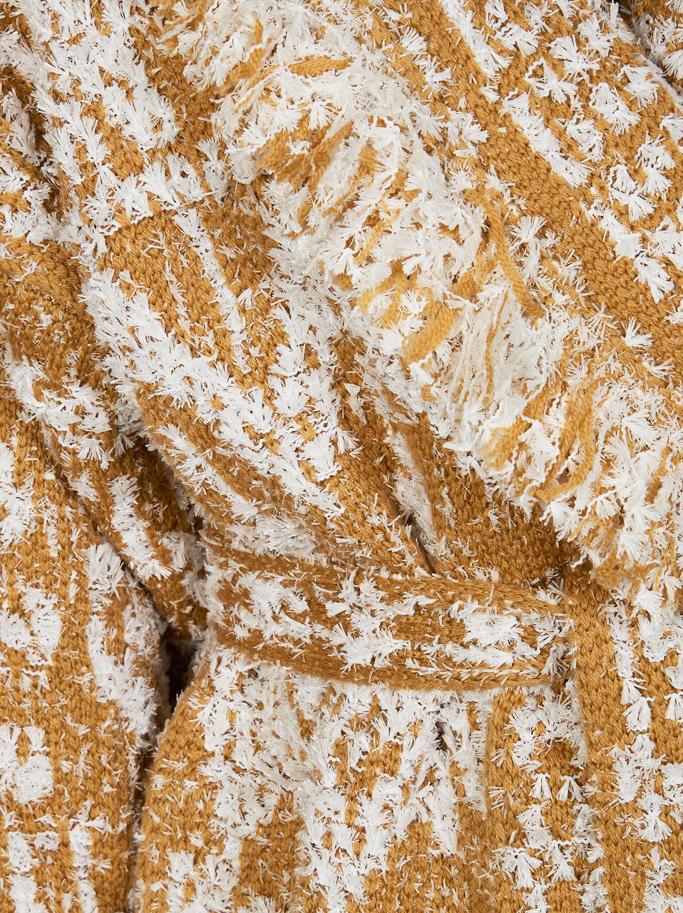 Alanui Sandy Beige Shawl Collar Cardigan Neutraal
