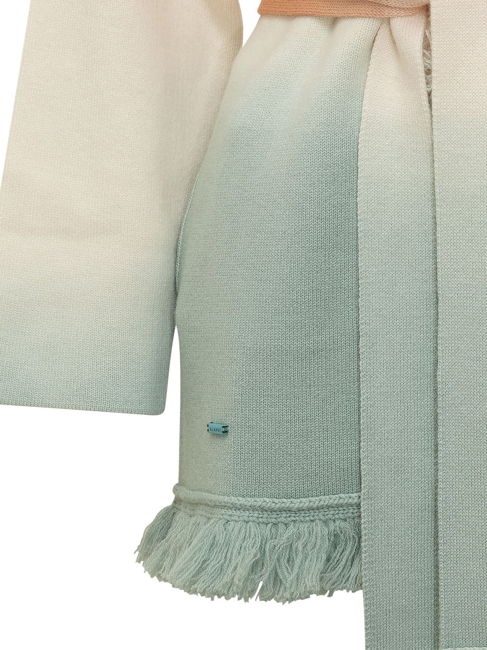 Alanui Cardigan Shades Of Shore con Cintura e Frange Divers