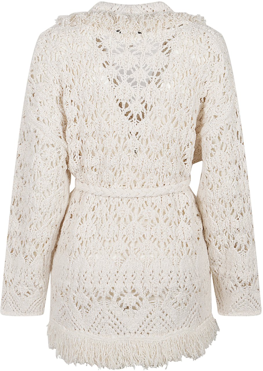 Alanui Lagoon Romance Cardigan Nude Beige