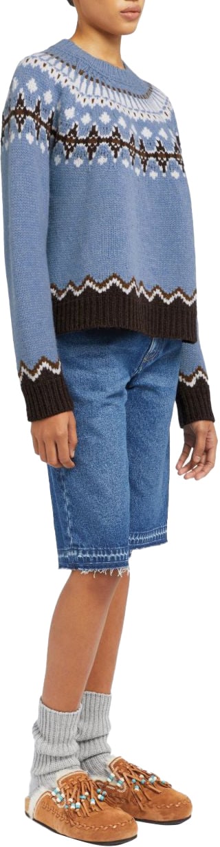 Alanui Sweaters Clear Blue Blauw