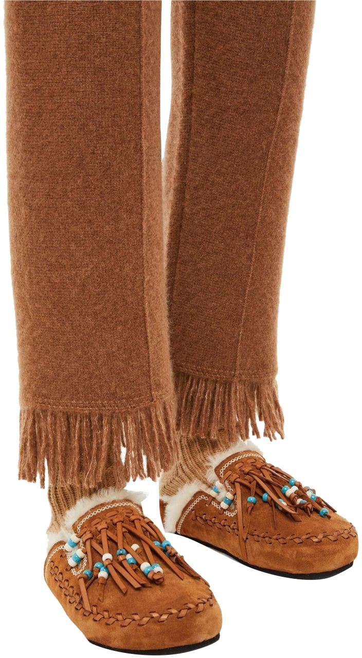 Alanui Trousers Camel Beige
