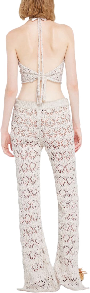 Alanui Trousers Cream Wit