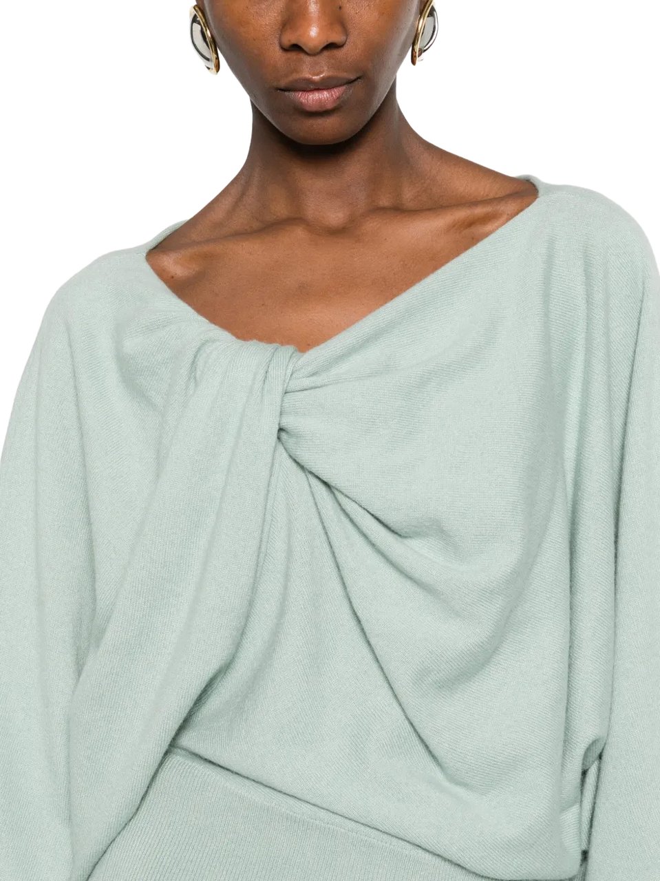 Alberta Ferretti Classic Knit Sweater with Design Wit