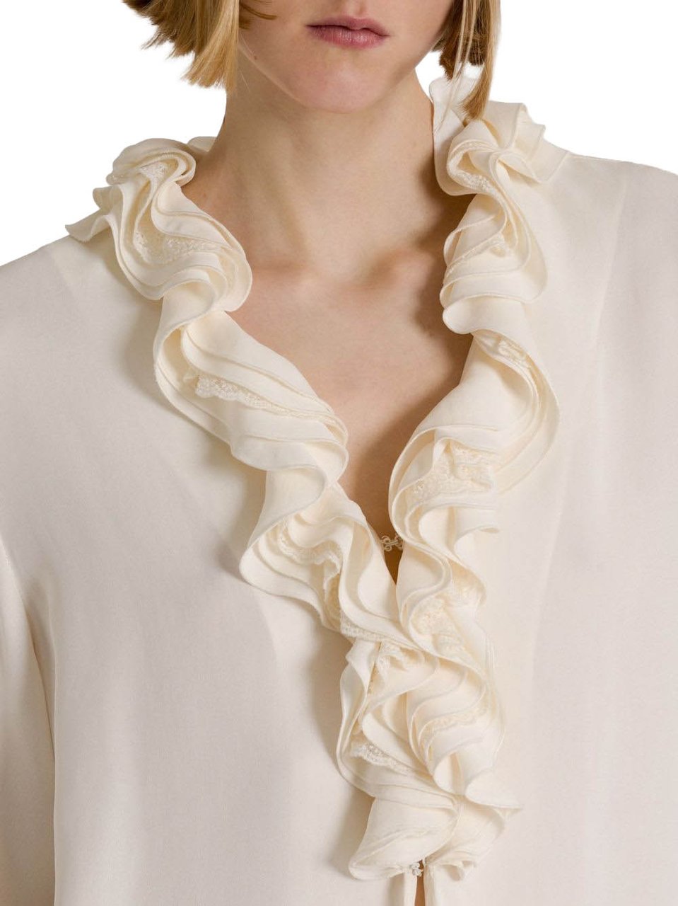 Alberta Ferretti Shirts Avorio Wit