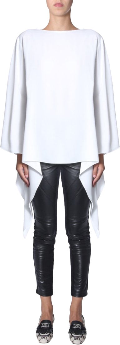 Alberta Ferretti Oversize Fit Blouse Wit