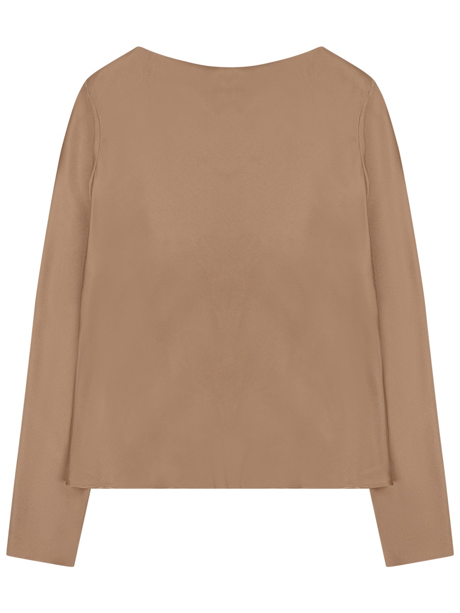 Alberta Ferretti Silk Blend Blouse Neutraal
