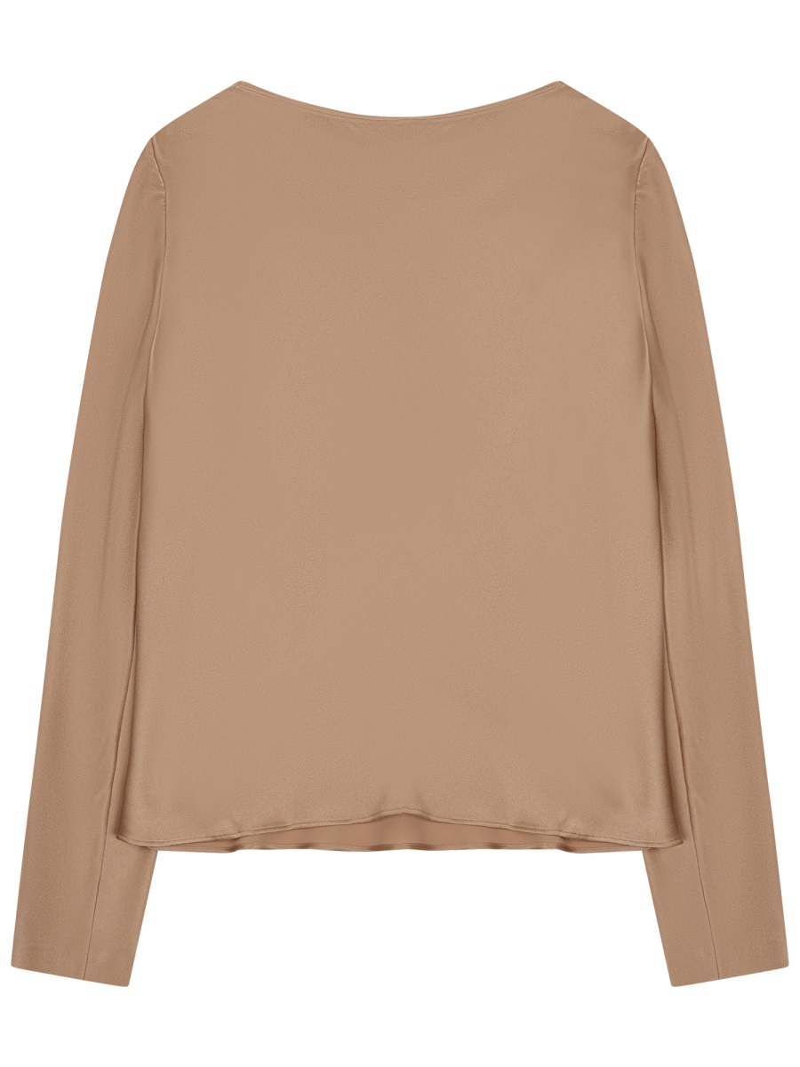 Alberta Ferretti Silk Blend Blouse Neutraal