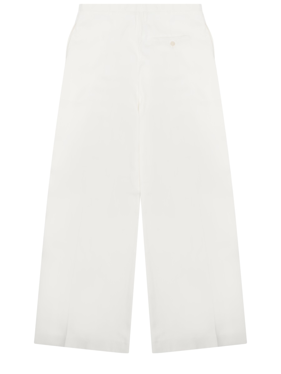 Alberta Ferretti Wide Leg High Waist Trousers Pants Wit