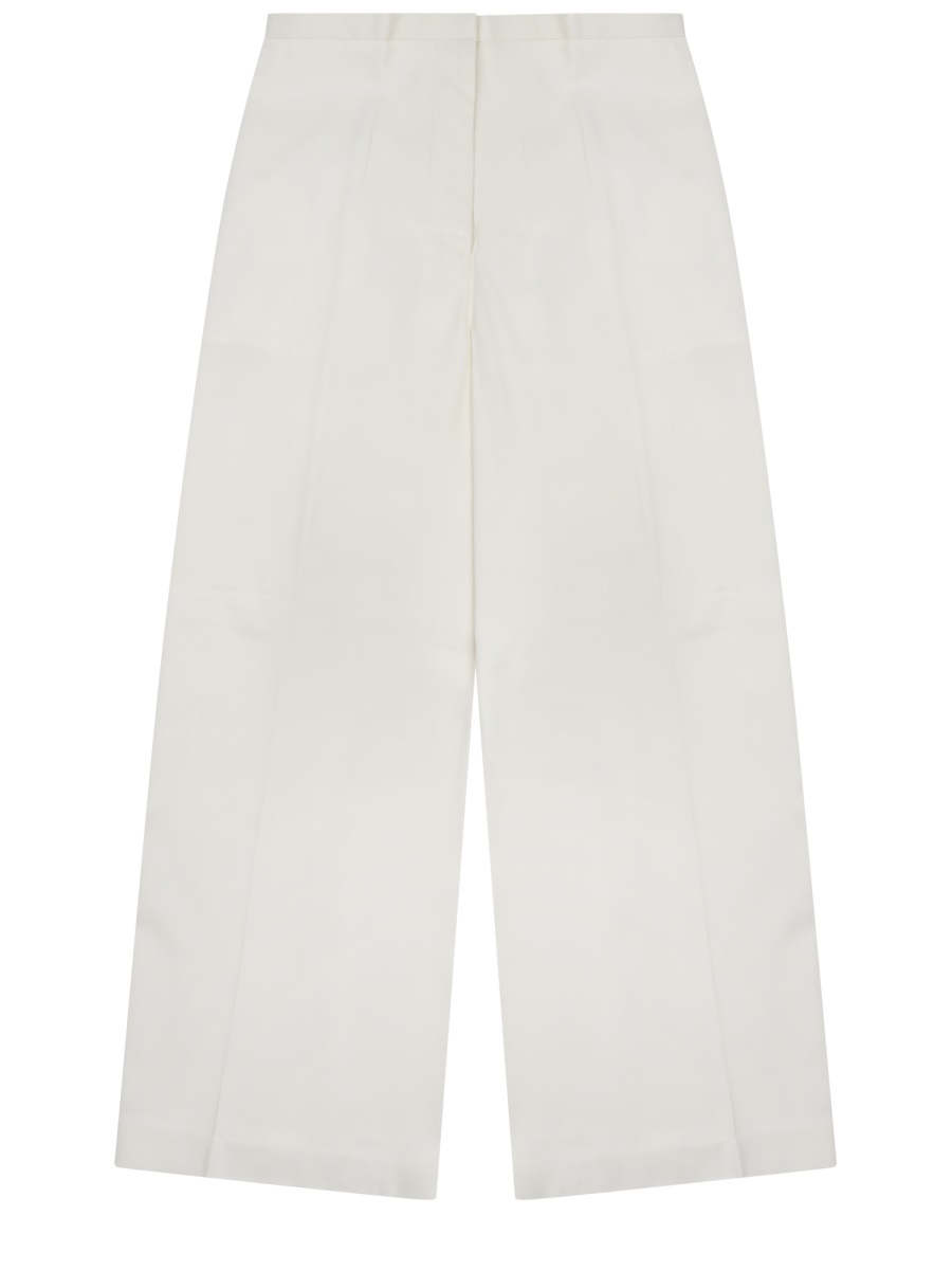 Alberta Ferretti Wide Leg High Waist Trousers Pants Wit