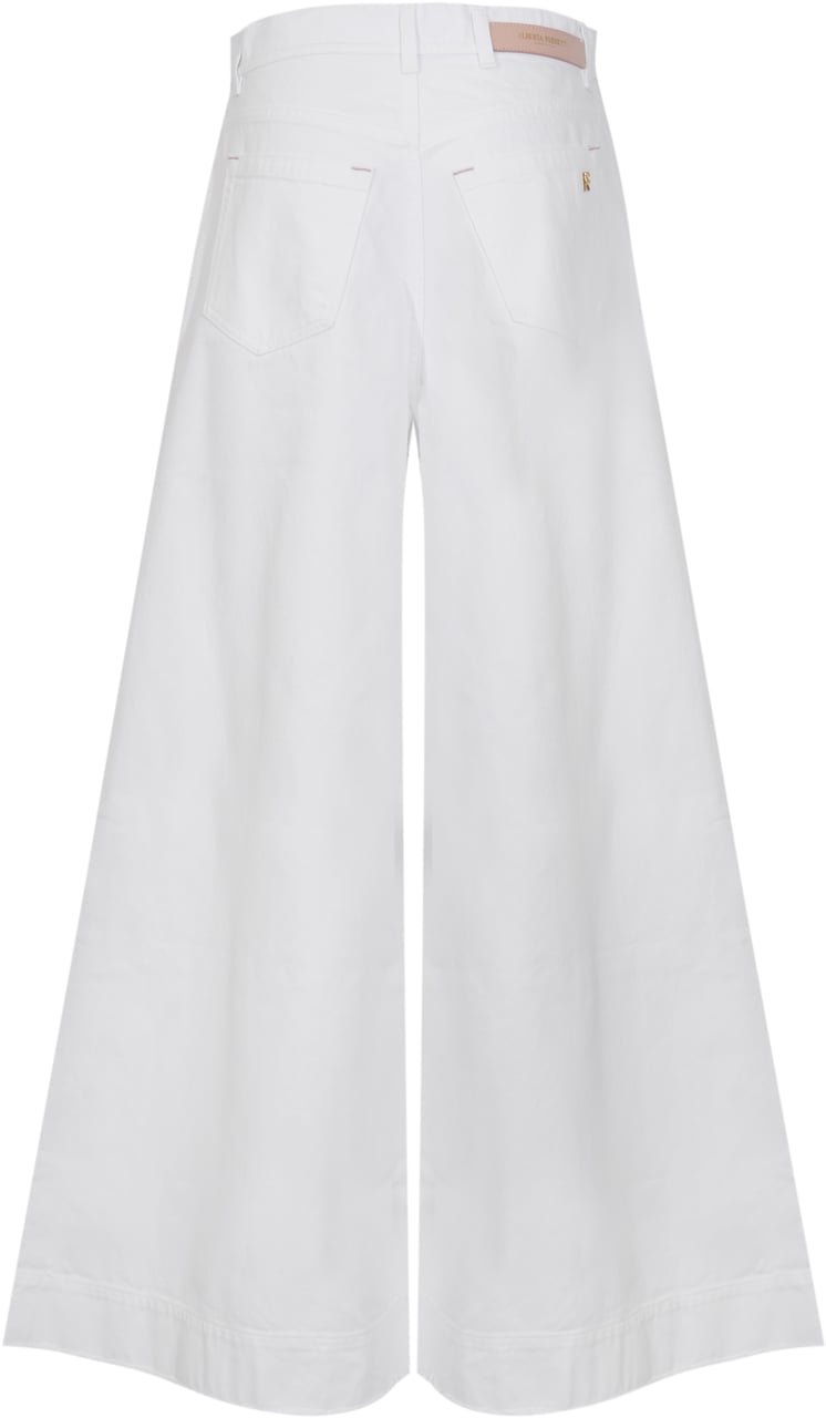 Alberta Ferretti Trousers White Wit