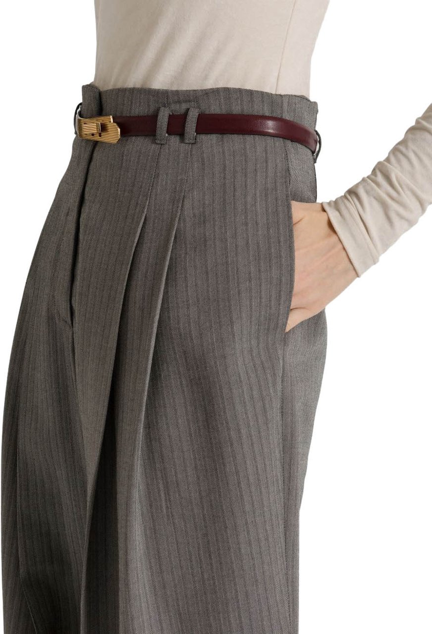 Alberta Ferretti Trousers Grey Grijs