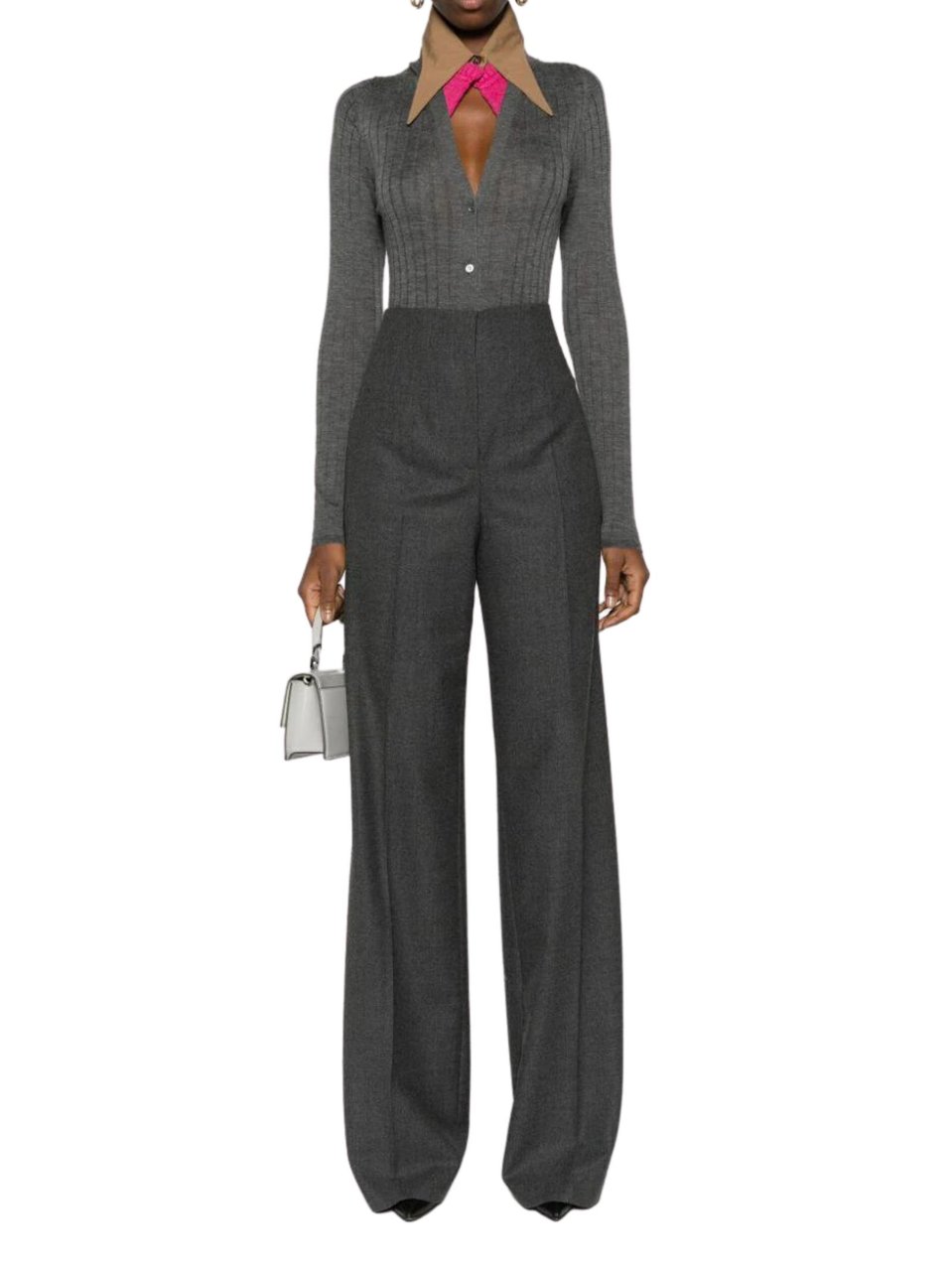 Alberta Ferretti Alberta Ferretti Pantaloni Grigio Grijs