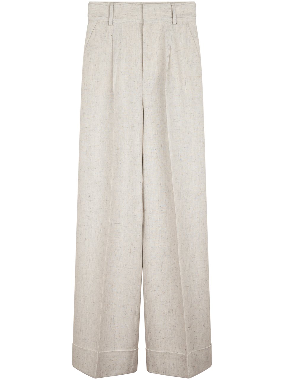 Alberta Ferretti High-Waisted Wide-Leg Trousers with Tailored Fit Wit