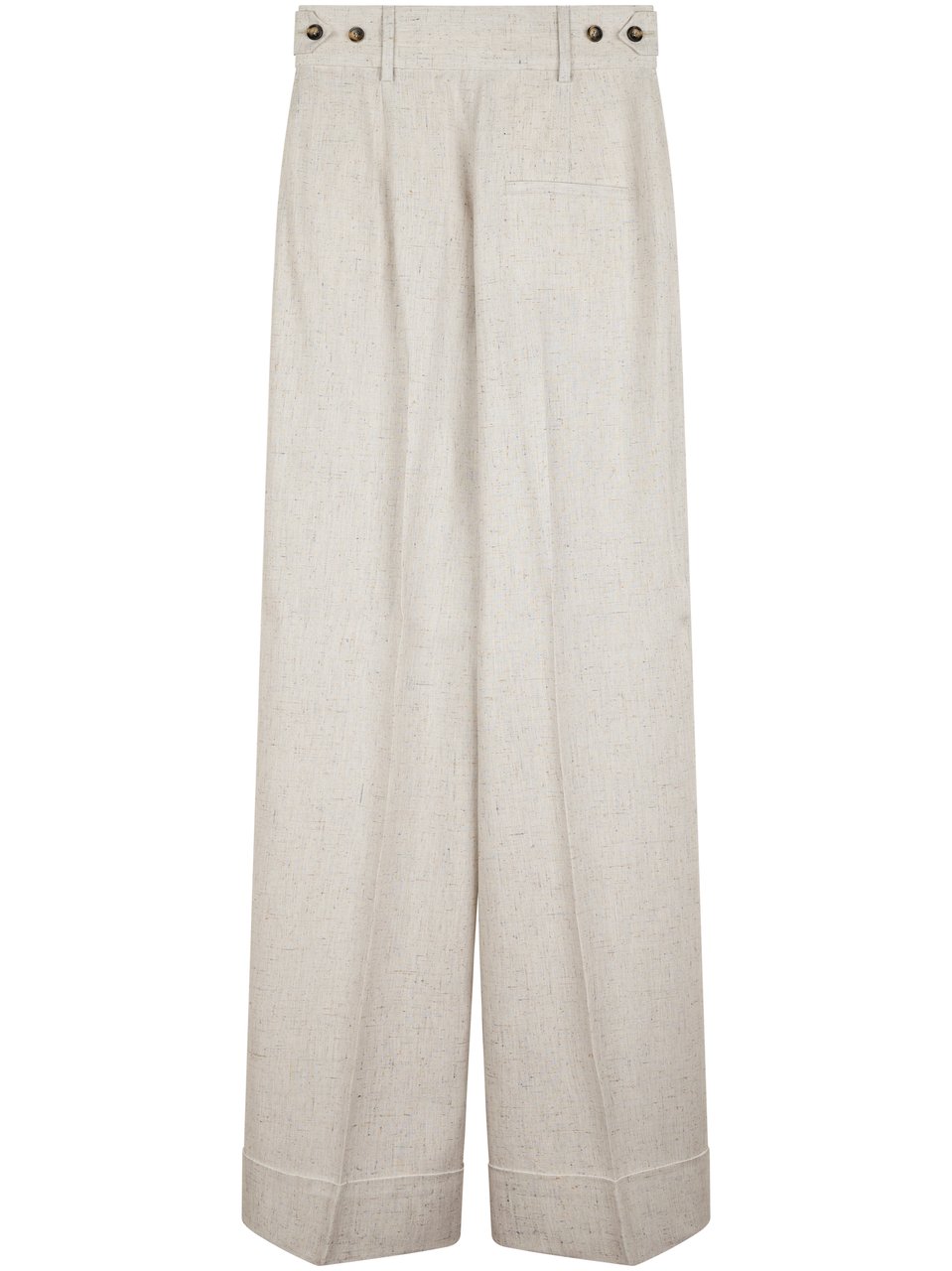 Alberta Ferretti High-Waisted Wide-Leg Trousers with Tailored Fit Wit