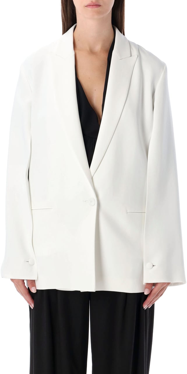 Alberta Ferretti Cady Stretch Blazer Bianco Wit