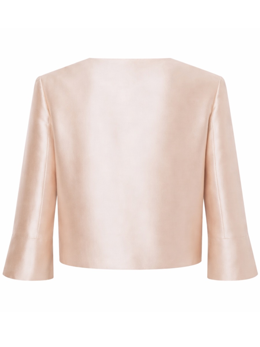 Alberta Ferretti Mikado Jacket Neutraal