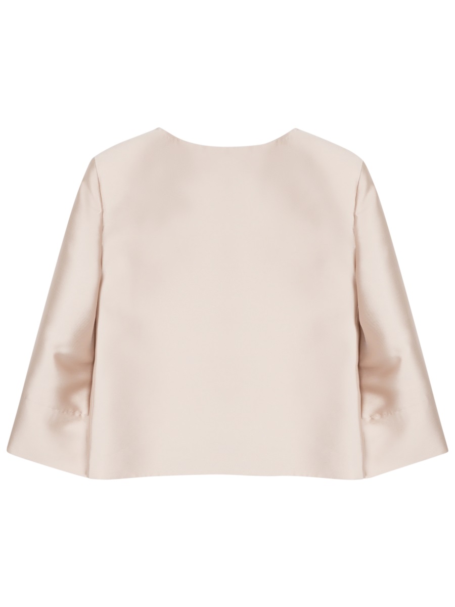 Alberta Ferretti Mikado Jacket Neutraal