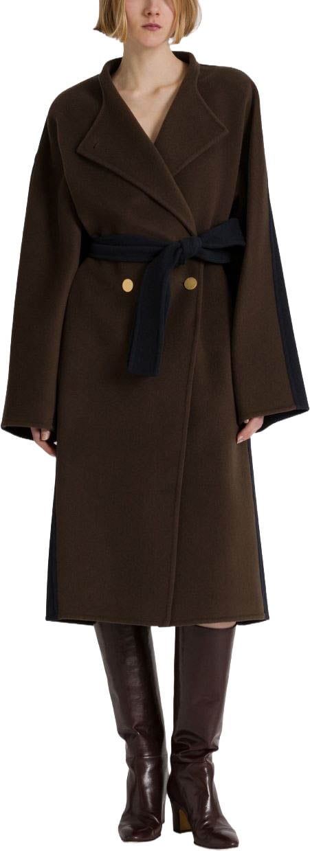 Alberta Ferretti Coats Dark Green Bruin