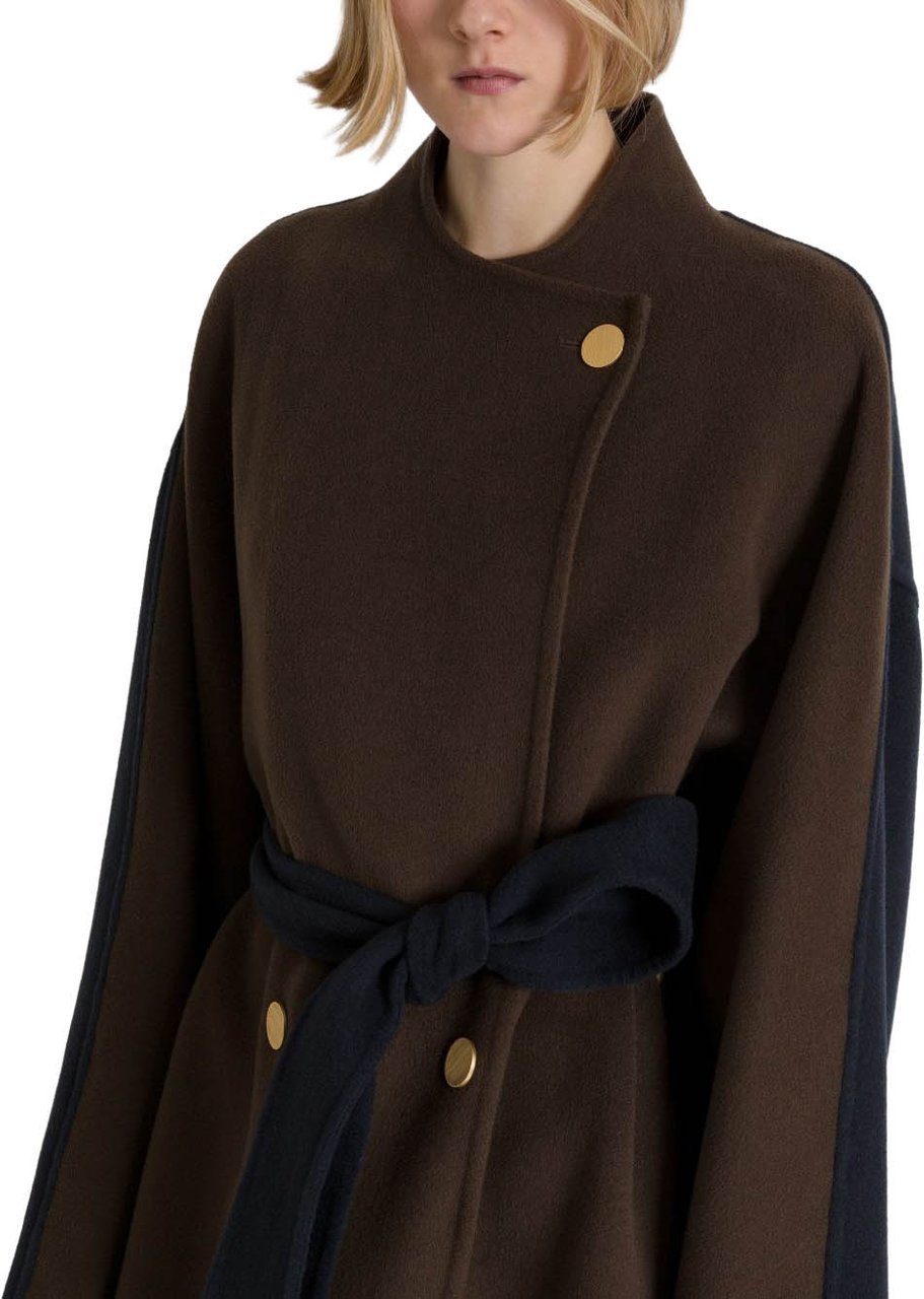 Alberta Ferretti Coats Dark Green Bruin