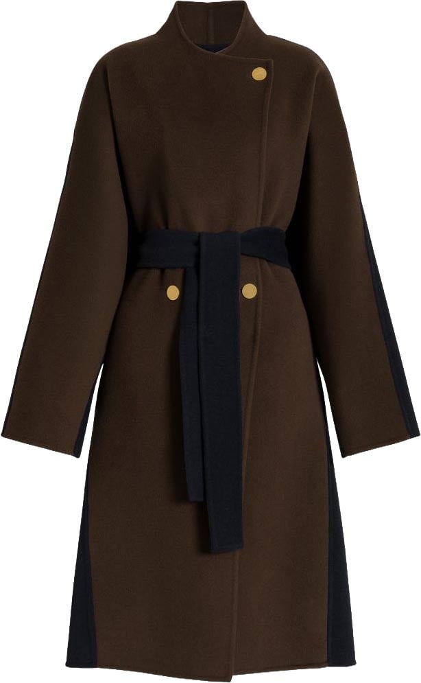 Alberta Ferretti Coats Dark Green Bruin