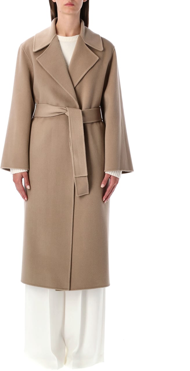 Alberta Ferretti Long Coat Beige Beige