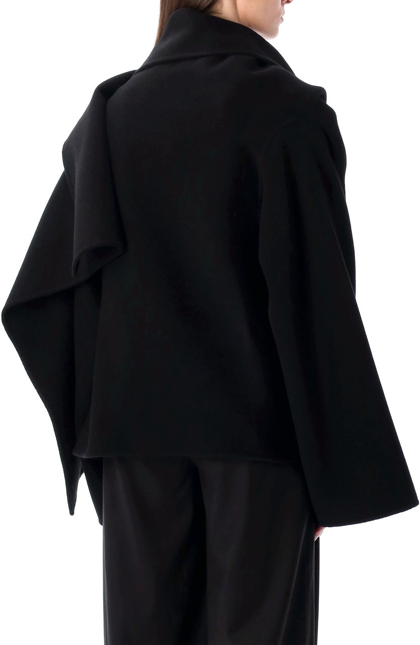Alberta Ferretti Cape Nero Zwart