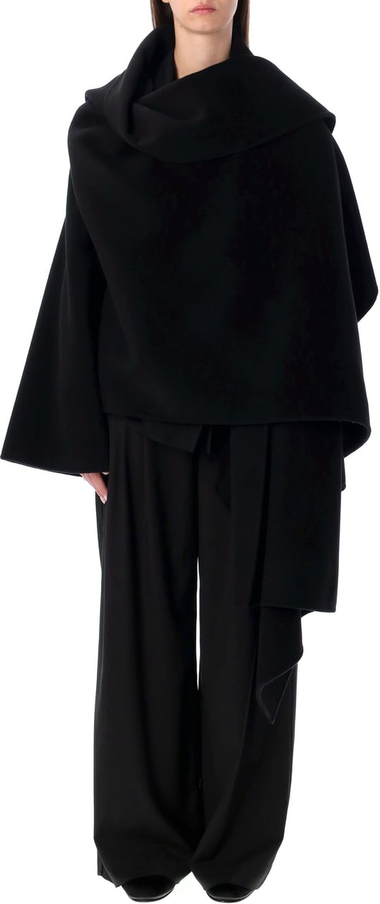 Alberta Ferretti Cape Nero Zwart