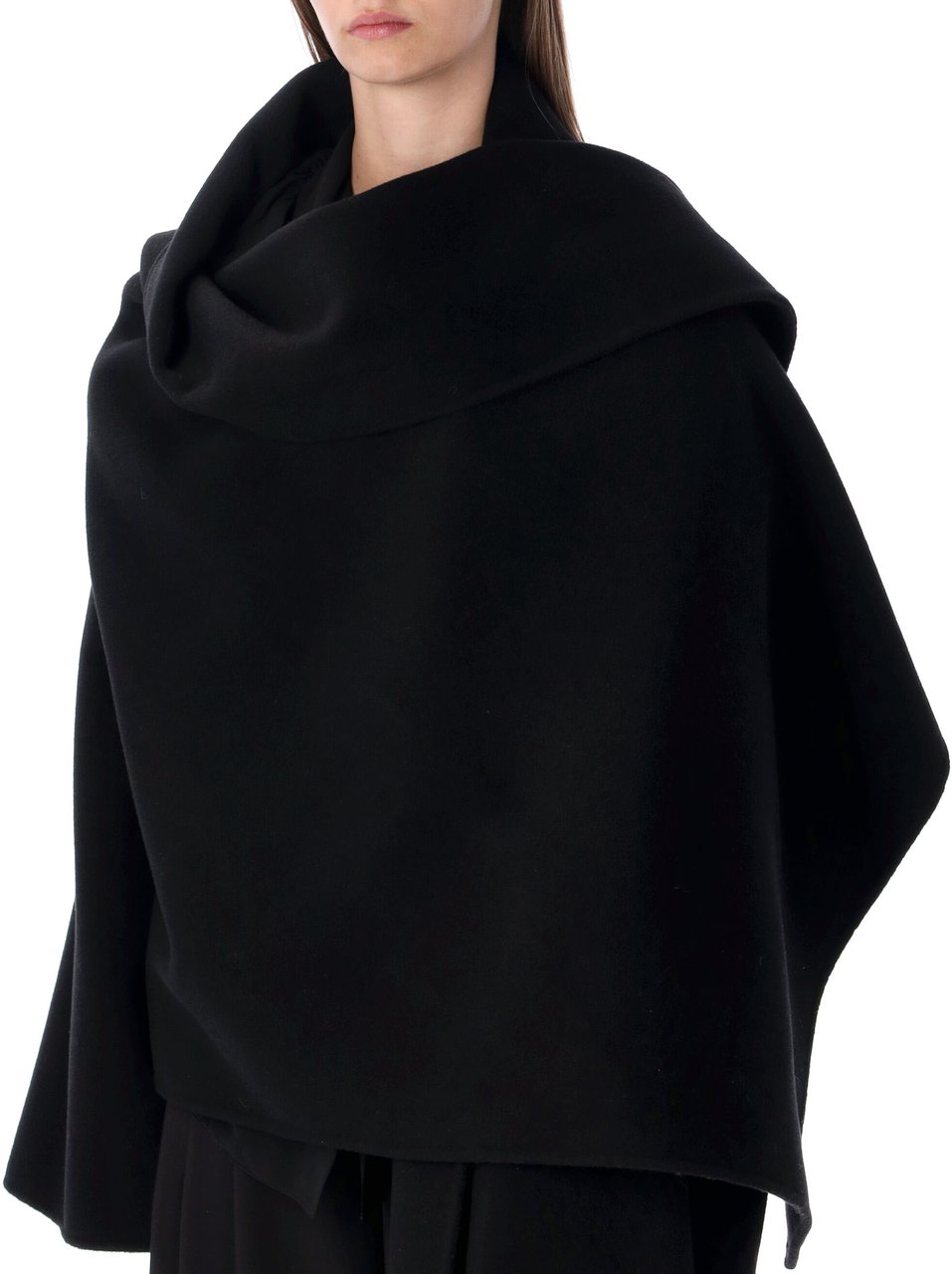 Alberta Ferretti Cape Nero Zwart