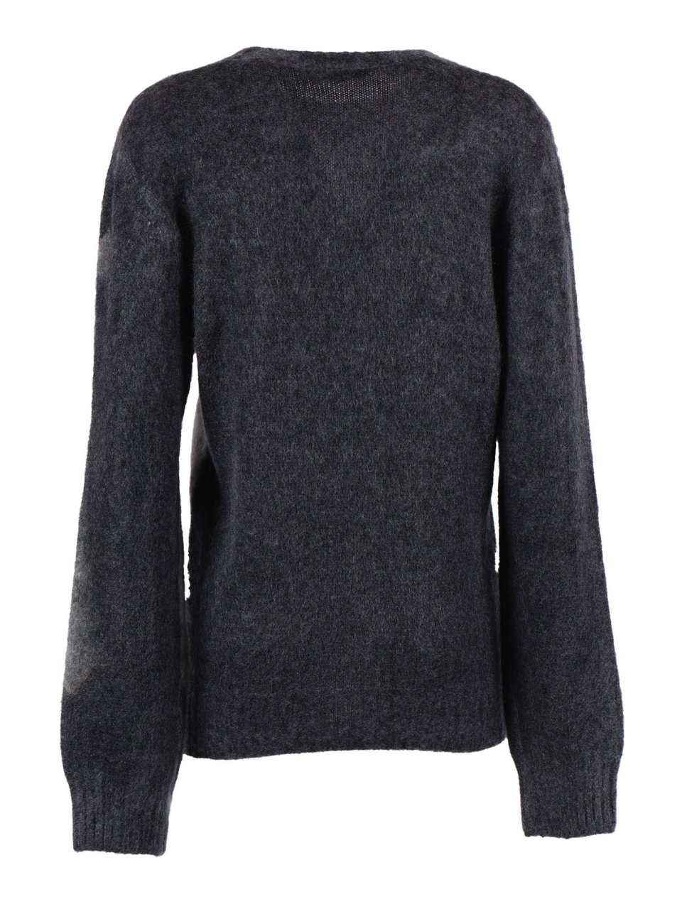 Alberta Ferretti Abstract Floral Pattern Knit Sweater Zwart