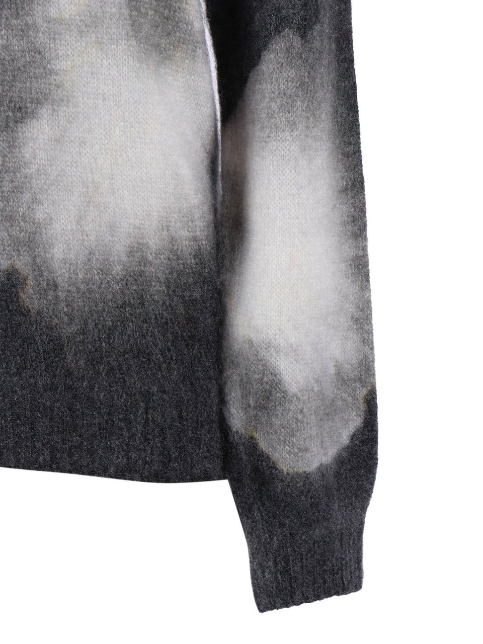 Alberta Ferretti Abstract Floral Pattern Knit Sweater Zwart