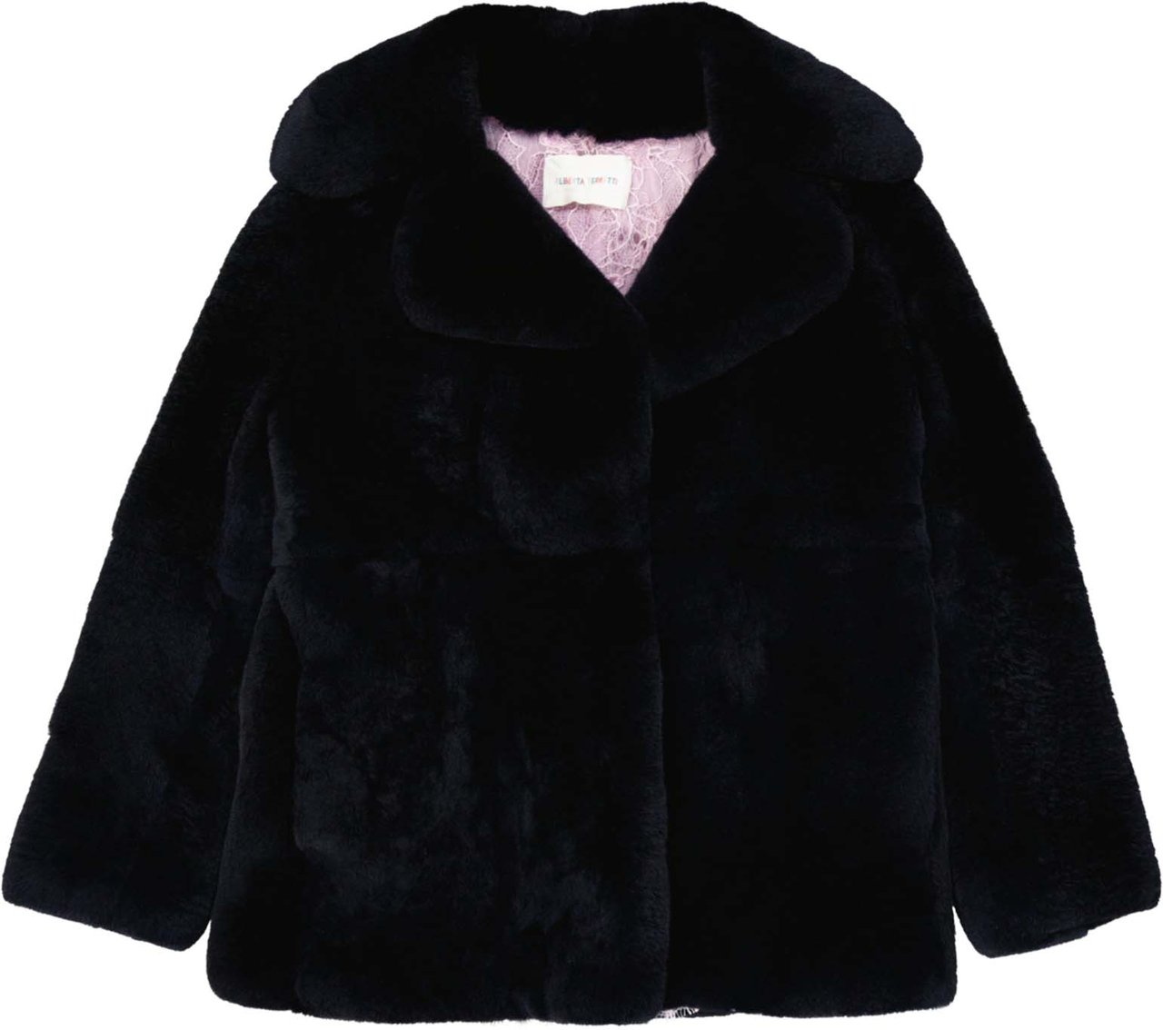Alberta Ferretti Friday Rabbit Fur Jacket Blauw
