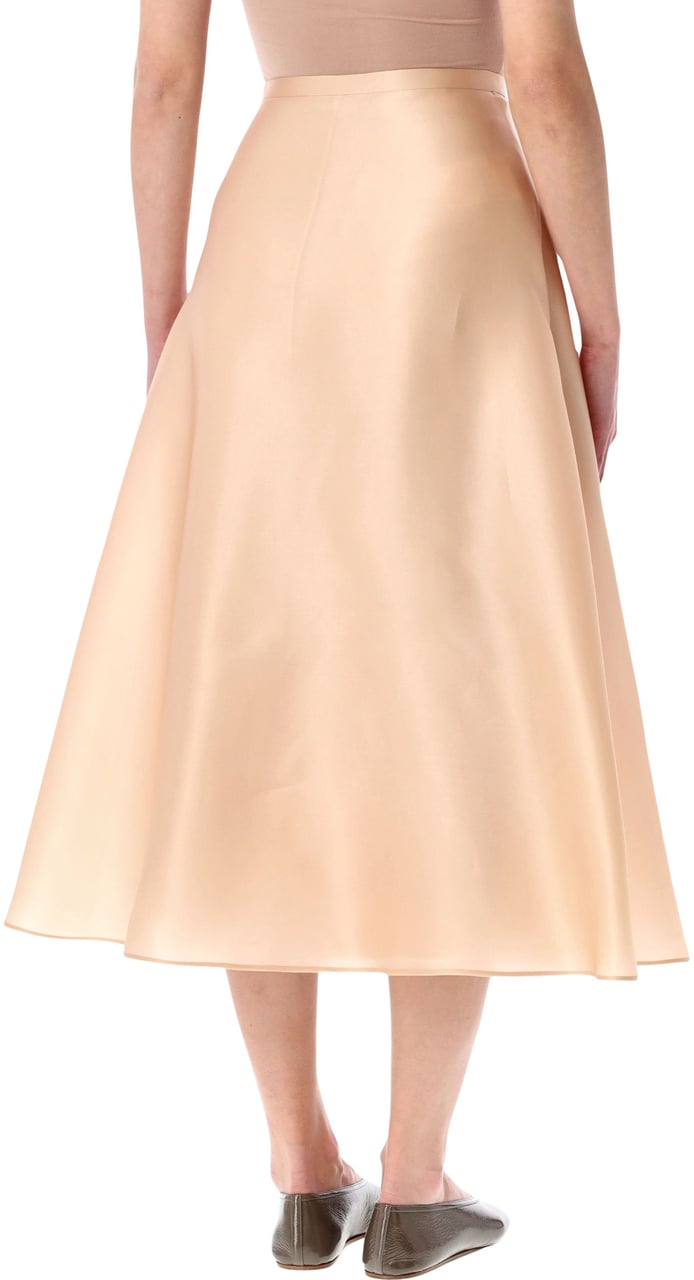 Alberta Ferretti Alberta Ferretti high-waist silk organza circle skirt Roze