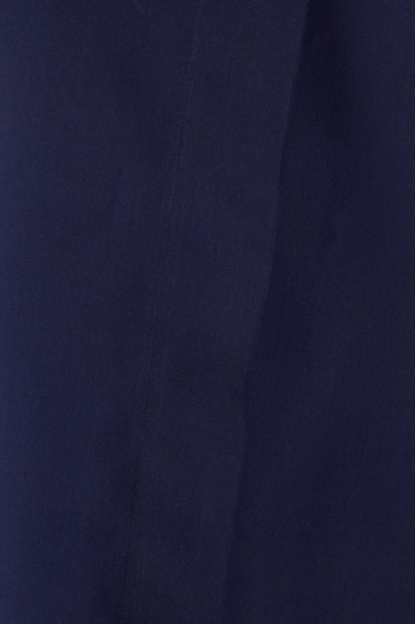 Alberta Ferretti Alberta Ferretti Navy blue silk blouse Blauw